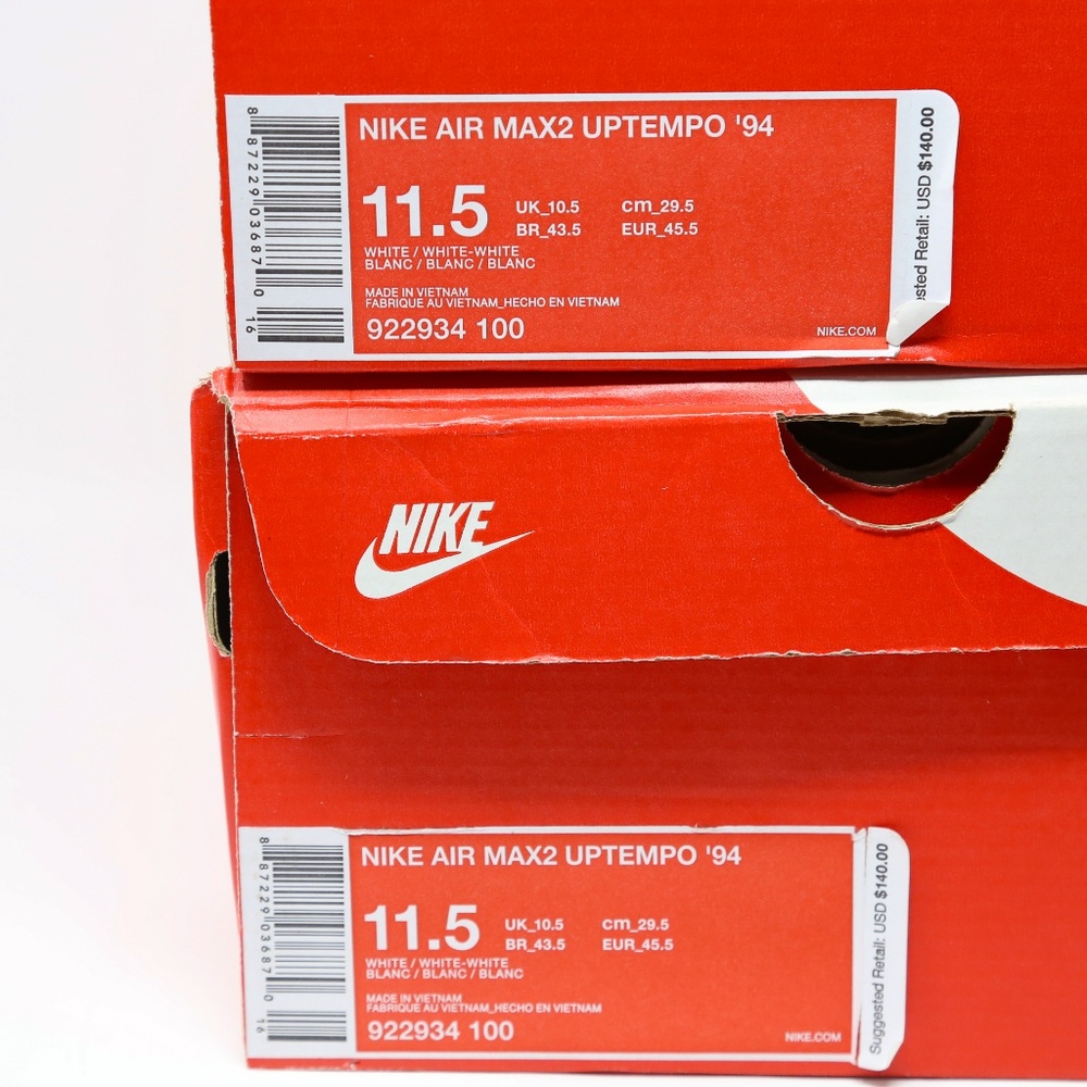 Nike Air Max2 Uptempo 94 Max White DUKE Basketball - Picture 6 of 6